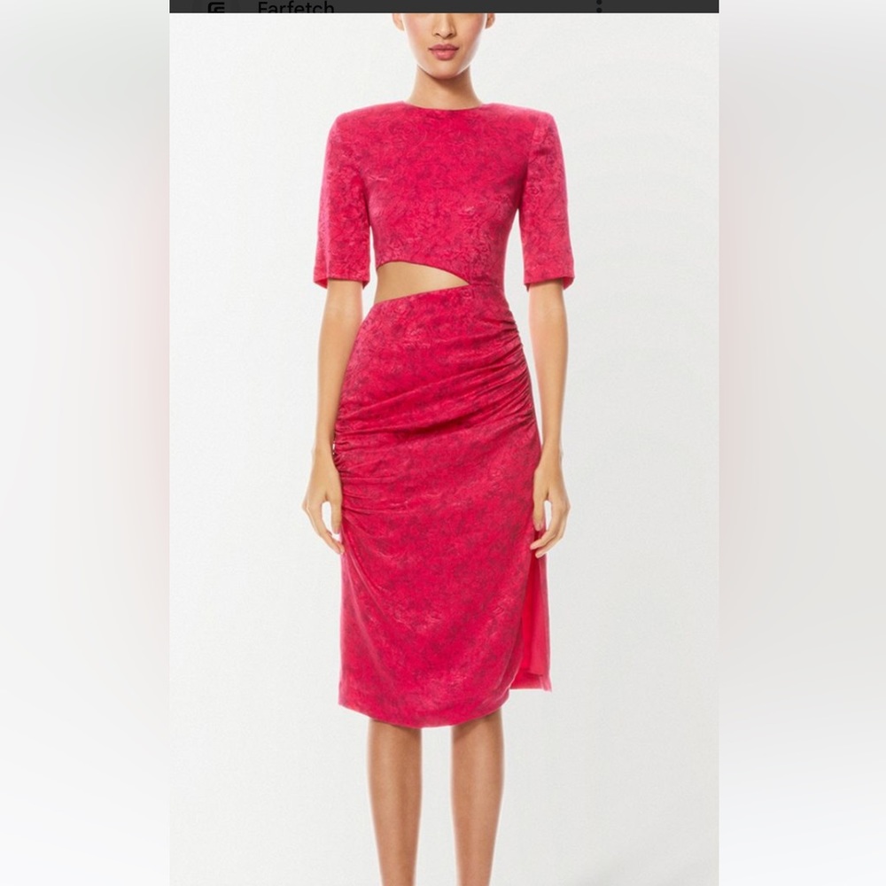 Alice & Olivia cut out midi dress